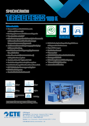 Zglobna podizna platforma na gusjenicama CTE Traccess 160 E