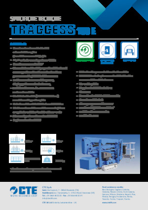 Zglobna podizna platforma na gusjenicama CTE Traccess 160 E