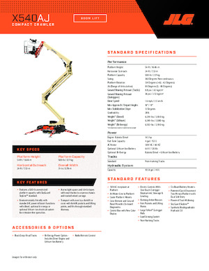 Zglobna podizna platforma na gusjenicama JLG X540AJ