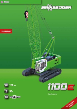 Dizalice gusjeničari - Rešetkasta grana Sennebogen 1100E