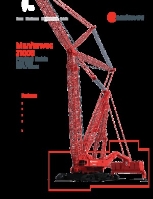 Dizalice gusjeničari - Rešetkasta grana Manitowoc 31000