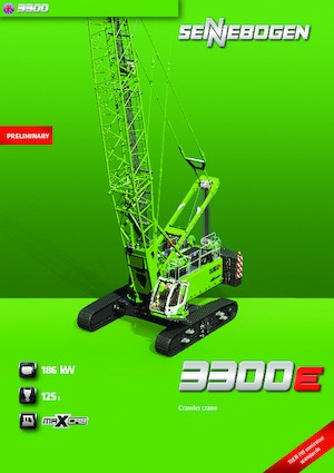 Dizalice gusjeničari - Rešetkasta grana Sennebogen 3300