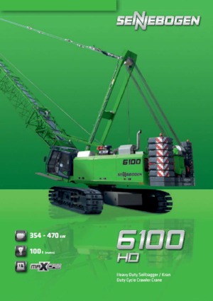 Dizalice gusjeničari - Rešetkasta grana Sennebogen 6100 HD