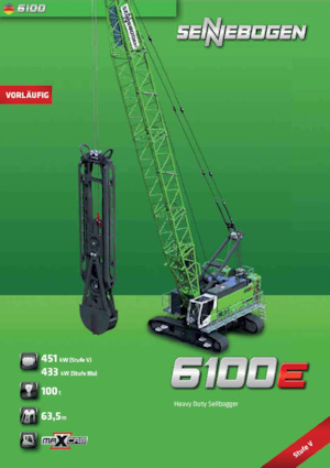 Dizalice gusjeničari - Rešetkasta grana Sennebogen 6100E