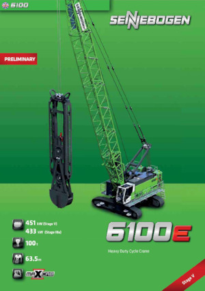 Dizalice gusjeničari - Rešetkasta grana Sennebogen 6100E