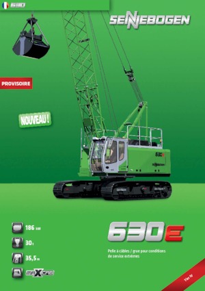 Dizalice gusjeničari - Rešetkasta grana Sennebogen 630 HD 