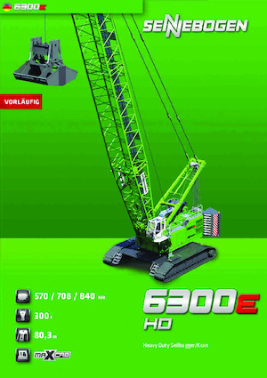 Dizalice gusjeničari - Rešetkasta grana Sennebogen 6300E
