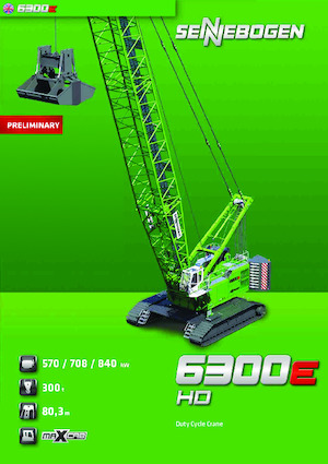 Dizalice gusjeničari - Rešetkasta grana Sennebogen 6300E