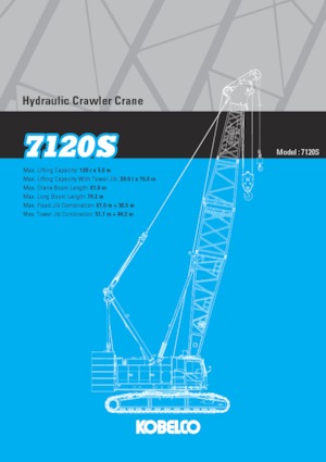 Dizalice gusjeničari - Rešetkasta grana Kobelco 7120S
