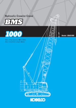 Dizalice gusjeničari - Rešetkasta grana Kobelco BMS1000