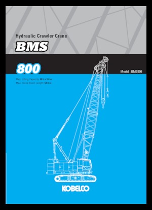 Dizalice gusjeničari - Rešetkasta grana Kobelco BMS800