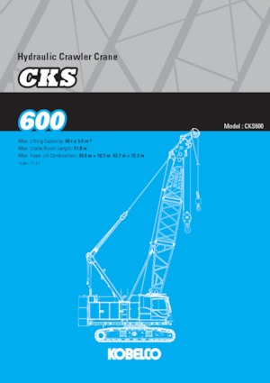 Dizalice gusjeničari - Rešetkasta grana Kobelco CKS600
