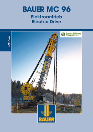 Dizalice gusjeničari - Rešetkasta grana BAUER Group eMC 96