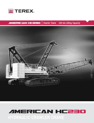 Dizalice gusjeničari - Rešetkasta grana TEREX CRANES HC 230