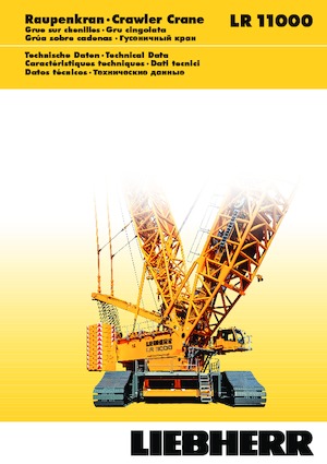 Dizalice gusjeničari - Rešetkasta grana Liebherr LR 11000