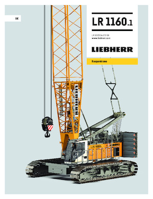 Dizalice gusjeničari - Rešetkasta grana Liebherr LR 1160.1