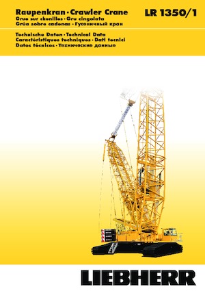 Dizalice gusjeničari - Rešetkasta grana Liebherr LR 1350/1