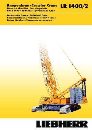 Dizalice gusjeničari - Rešetkasta grana Liebherr LR 1400/2