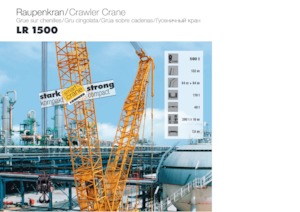 Dizalice gusjeničari - Rešetkasta grana Liebherr LR 1500