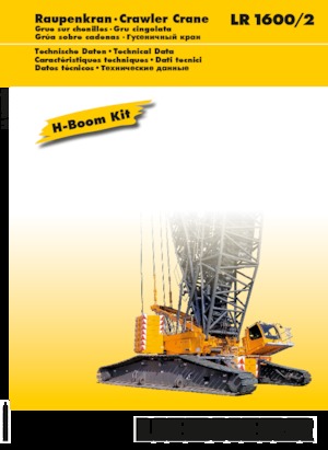 Dizalice gusjeničari - Rešetkasta grana Liebherr LR 1600/2