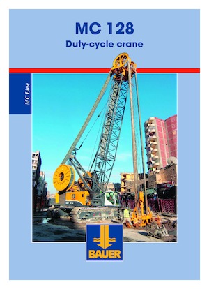Dizalice gusjeničari - Rešetkasta grana BAUER Group MC 128