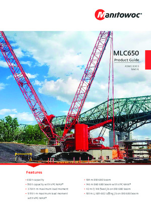 Dizalice gusjeničari - Rešetkasta grana Manitowoc MLC650 VPC-MAX