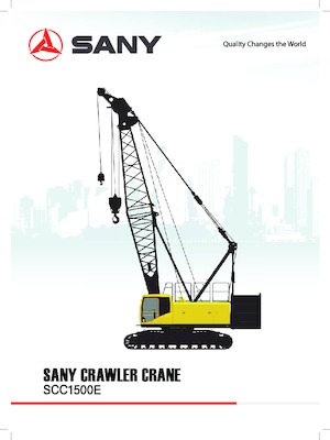 Dizalice gusjeničari - Rešetkasta grana Sany SCC1500E