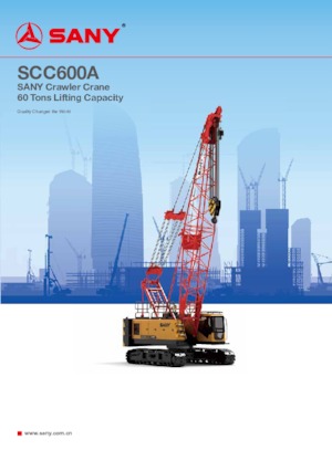 Dizalice gusjeničari - Rešetkasta grana Sany SCC600A