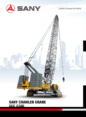 Dizalice gusjeničari - Rešetkasta grana Sany SCC8300