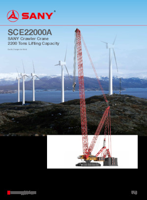 Dizalice gusjeničari - Rešetkasta grana Sany SCE22000A