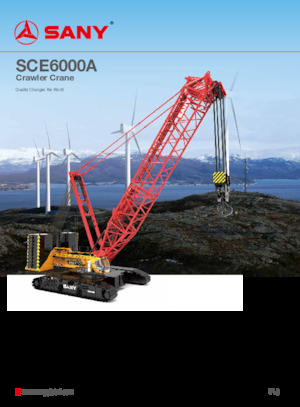 Dizalice gusjeničari - Rešetkasta grana Sany SCE6000A