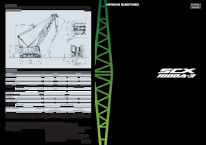 Dizalice gusjeničari - Rešetkasta grana Hitachi Sumitomo SCX1000A-3