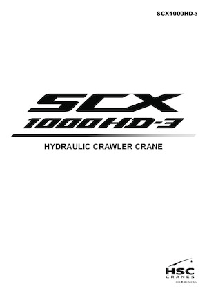 Dizalice gusjeničari - Rešetkasta grana Hitachi Sumitomo SCX1000HD-3