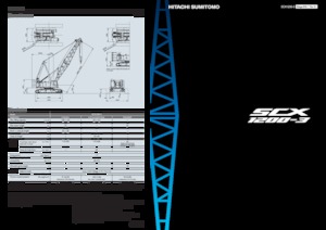 Dizalice gusjeničari - Rešetkasta grana Hitachi Sumitomo SCX1200-3