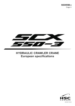 Dizalice gusjeničari - Rešetkasta grana Hitachi Sumitomo SCX550-3