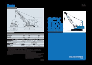 Dizalice gusjeničari - Rešetkasta grana Hitachi Sumitomo SCX550E