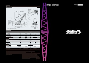Dizalice gusjeničari - Rešetkasta grana Hitachi Sumitomo SCX800A-3