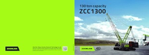 Dizalice gusjeničari - Rešetkasta grana Zoomlion ZCC1300