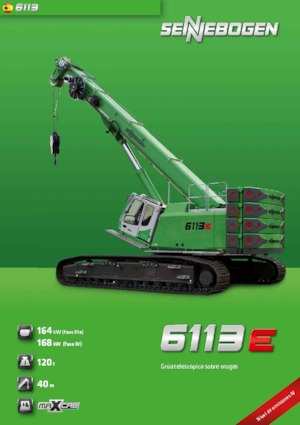 Dizalice gusjeničari - Teleskopska grana Sennebogen 6113 R