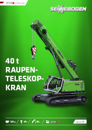 Dizalice gusjeničari - Teleskopska grana Sennebogen 643E