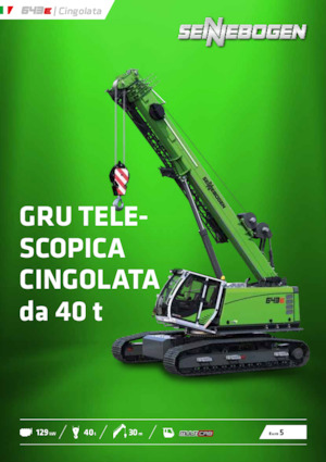 Dizalice gusjeničari - Teleskopska grana Sennebogen 643E