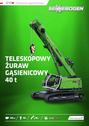Dizalice gusjeničari - Teleskopska grana Sennebogen 643E