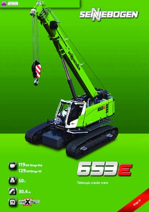 Dizalice gusjeničari - Teleskopska grana Sennebogen 653 R