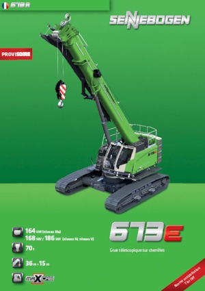 Dizalice gusjeničari - Teleskopska grana Sennebogen 673 R