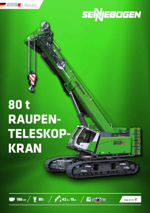 Dizalice gusjeničari - Teleskopska grana Sennebogen 683E