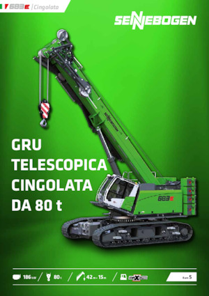 Dizalice gusjeničari - Teleskopska grana Sennebogen 683E