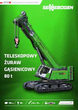 Dizalice gusjeničari - Teleskopska grana Sennebogen 683E