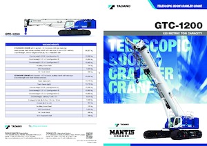 Dizalice gusjeničari - Teleskopska grana Tadano GTC-1200
