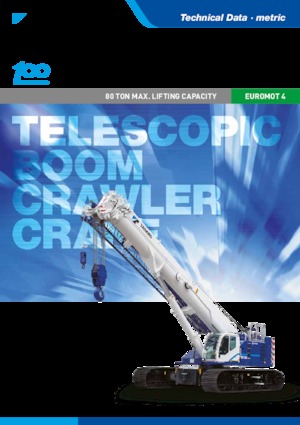 Dizalice gusjeničari - Teleskopska grana Tadano GTC-800