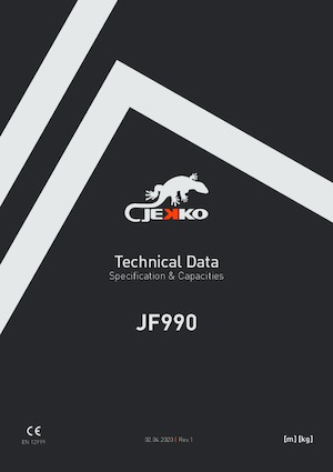 Dizalice gusjeničari - Teleskopska grana Jekko JF990